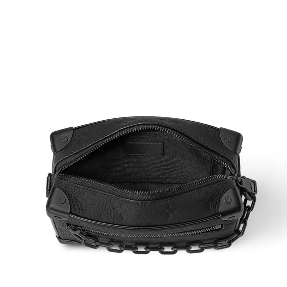 Louis Vuitton Mini Soft Trunk Monogram Taurillon Leather Black Crossbody Bag - Picture 3 of 16